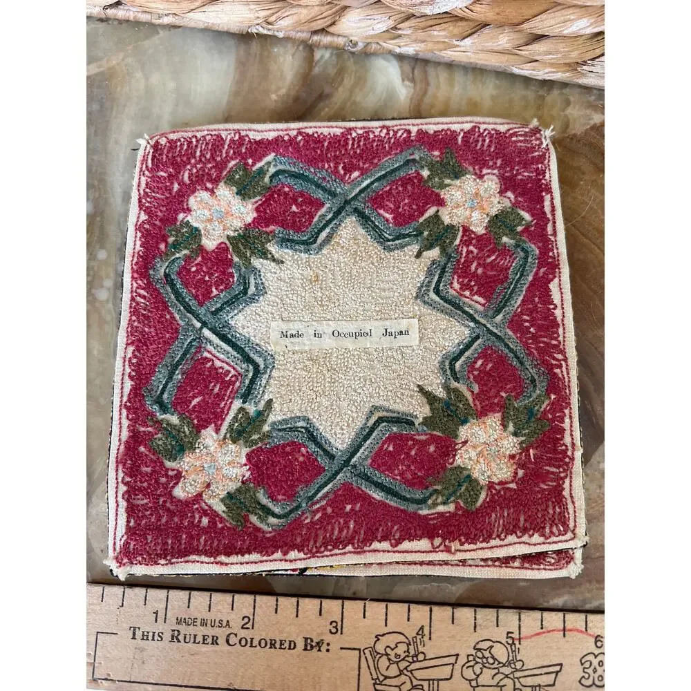Pair of Coasters: Made in Occupied Japan